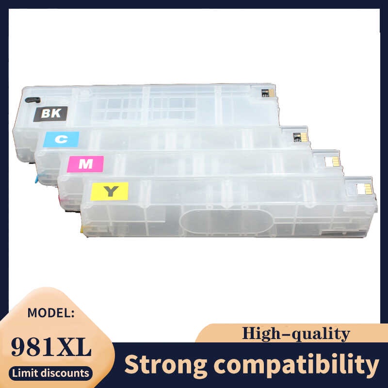 ตลับหมึก 981 981XL สำหรับเครื่องพิมพ์ HP981 PageWide 586dn 556xh 586z 586f 556 586 E55650 E5