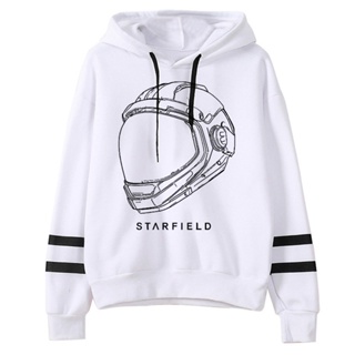 เสื้อกันหนาวแขนยาว มีฮู้ด ผ้าฟลีซ ลาย Starfield สไตล์ญี่ปุ่น แฟชั่นฤดูหนาว สําหรับผู้หญิง