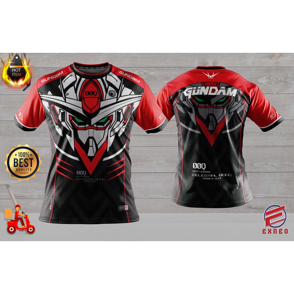 เสื้อยืด พิมพ์ลายกราฟิก Baju Gundam Full Sublimation แฟชั่นใหม่ สําหรับผู้ชาย 2022 2023