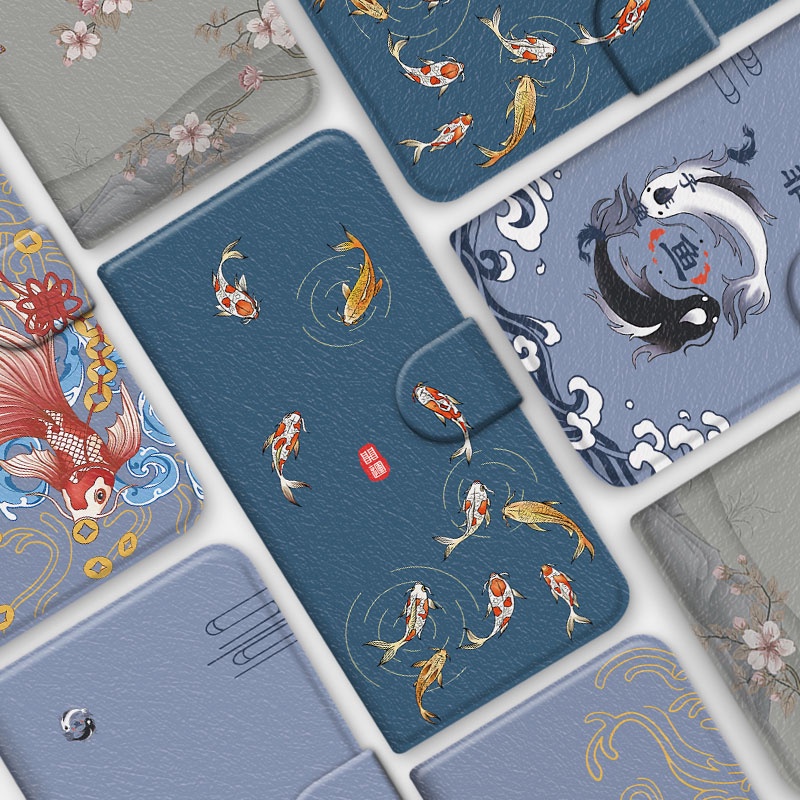 เคสโทรศัพท์หนังเหมาะสําหรับ iPhone 7/8 Plus XR XS 11 Pro Max Gossip ปลากันกระแทกรวมทุกอย่างกรณี i8 SE3 Apple - รูปที่ 5