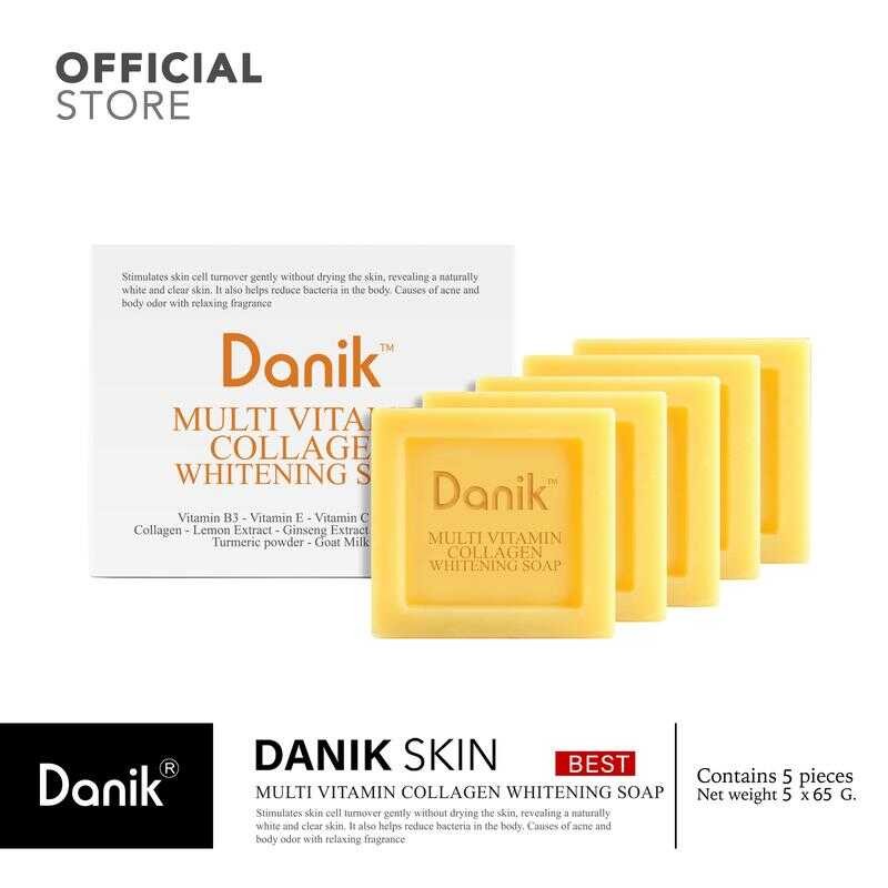 ( สบู่ผิวกาย ) DANIK MULTI VITAMIN COLLAGEN WHITENING SOAP / ดานิค มัลติ วิตามิน คอลลาเ