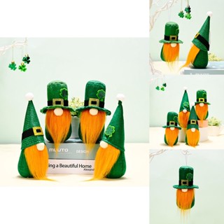 เซนต์ ของเล่นตุ๊กตาโนม Patricks Day พร้อม Shamrock Faceless Gonk