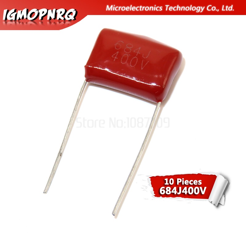 10PCS 400V684J pitch 15 มม.0.68UF 680nf 684 400V igmopnrq CBB ตัวเก็บประจุฟิล์มโพรพิลีนใหม่