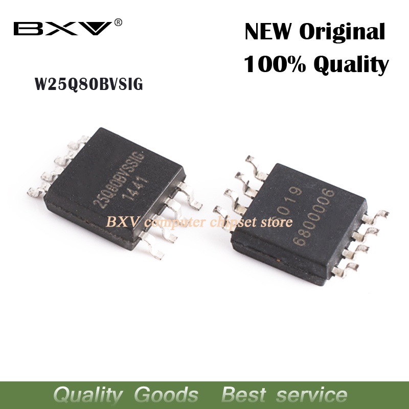 10pcs 25Q80BVSIG W25Q80BVSIG W25Q80BVSIG 25Q80BVSIG 25Q80 SOP-8 หน่วยความจําชิป IC