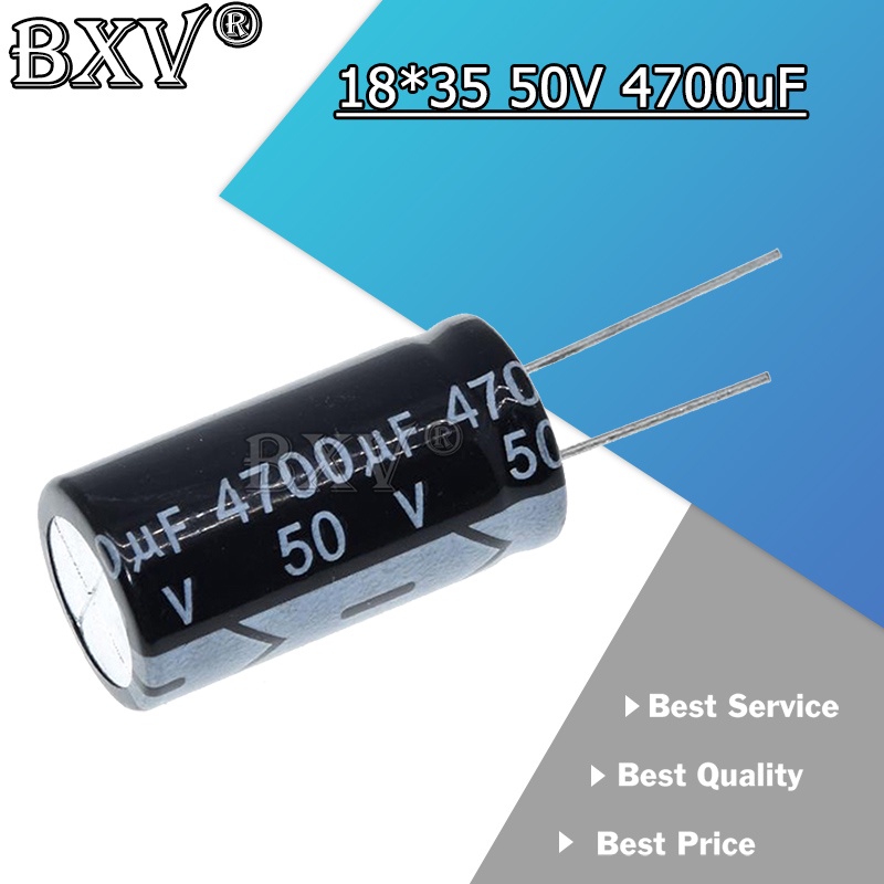 2PCS 50V4700UF 4700uf50v 18*35 50v 4700uf 18x35 ใหม่ Electrolytic Capacitor