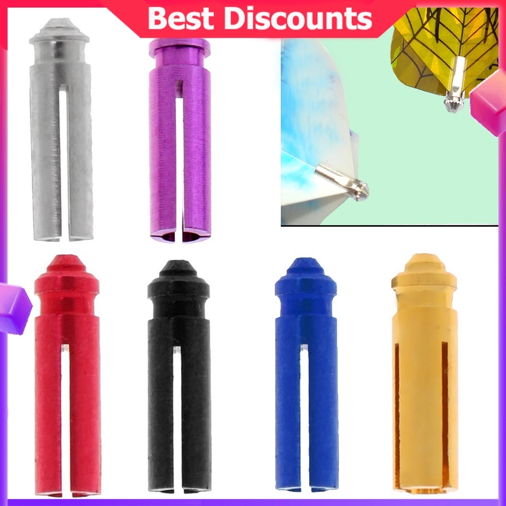 6 ชิ้น Dart Flight Protectors อลูมิเนียม Saver