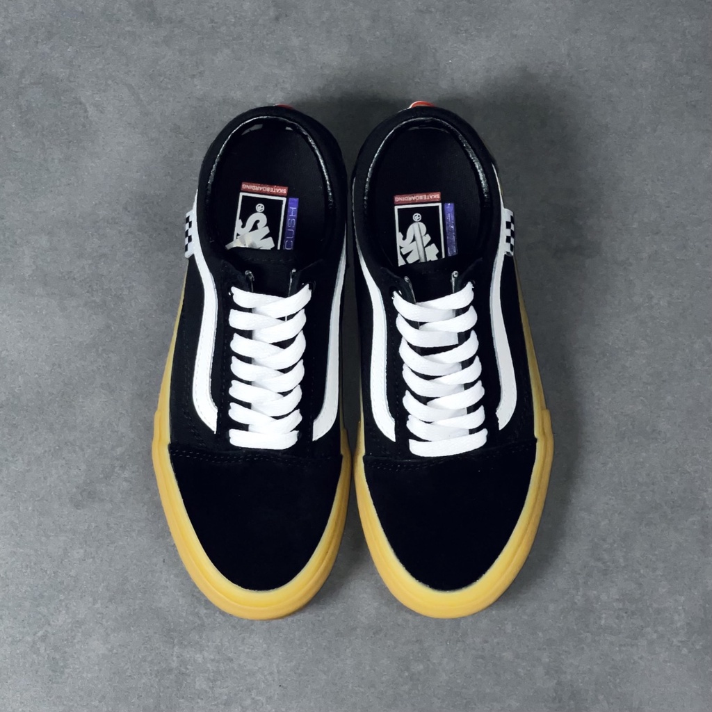 Vans Old Skool Raw Rubber Sole Pro Classic Cloth Shoes Low-Cut Casual ผ้าใบ  รองเท้า free shipping

