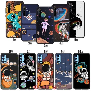 เคสซิลิโคนนิ่ม ลายนักบินอวกาศ ดวงจันทร์ BO54 สําหรับ Realme C30 C11 2021 C21Y C25Y V11 V11S Narzo 50i