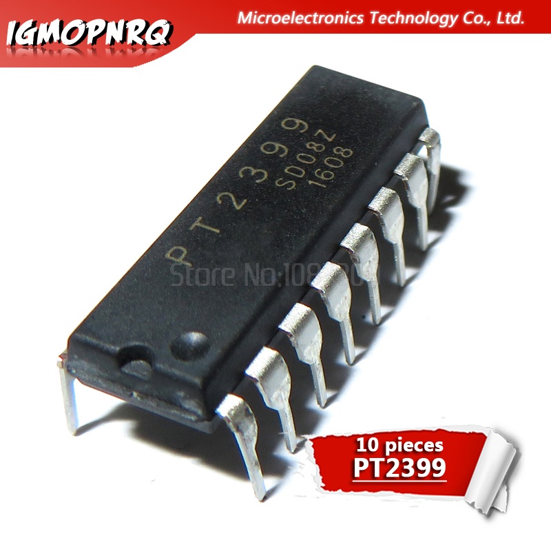 10 ชิ้น PT2399 DIP-16 o วงจรเสียงสะท้อนดิจิตอล IC ใหม่