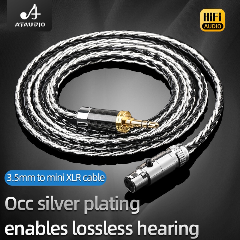 สายเคเบิลหูฟังสเตอริโอ HiFi 3.5 มม. เป็น Mini XLR ตัวผู้ แจ็ค 3.5 มม. ประสิทธิภาพสูง สําหรับ AKG Q701 K240s K271 ราคา ถูกที่สุด ดีลบีเคเค รูปภาพหลัก