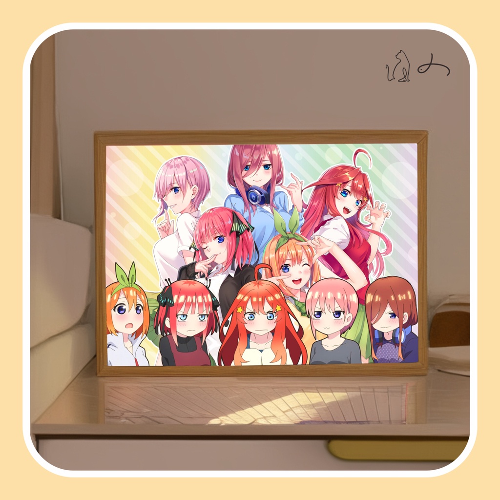 โคมไฟฟิกเกอร์ The Quintessential Quintuplets Nakano Miku ของขวัญวันวาเลนไทน์