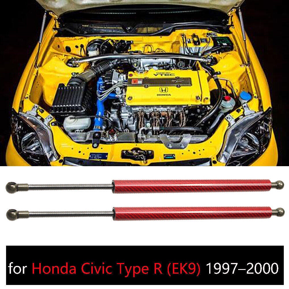 โช๊คอัพกระโปรงหน้า สําหรับ Honda Civic Type R (EK9) 1997-2000 2 ชิ้น