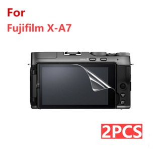 2ชิ้น ฟิล์มกระจกกันรอยหน้าจอกล้อง แบบยืดหยุ่น สําหรับ For Fujifilm X-A7 XA7