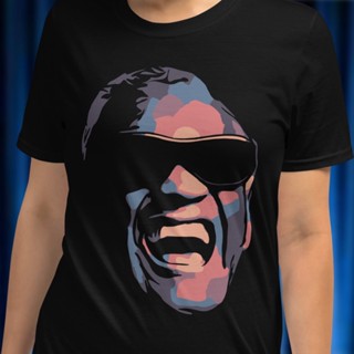 เสื้อยืด พิมพ์ลาย Ray Charles popart