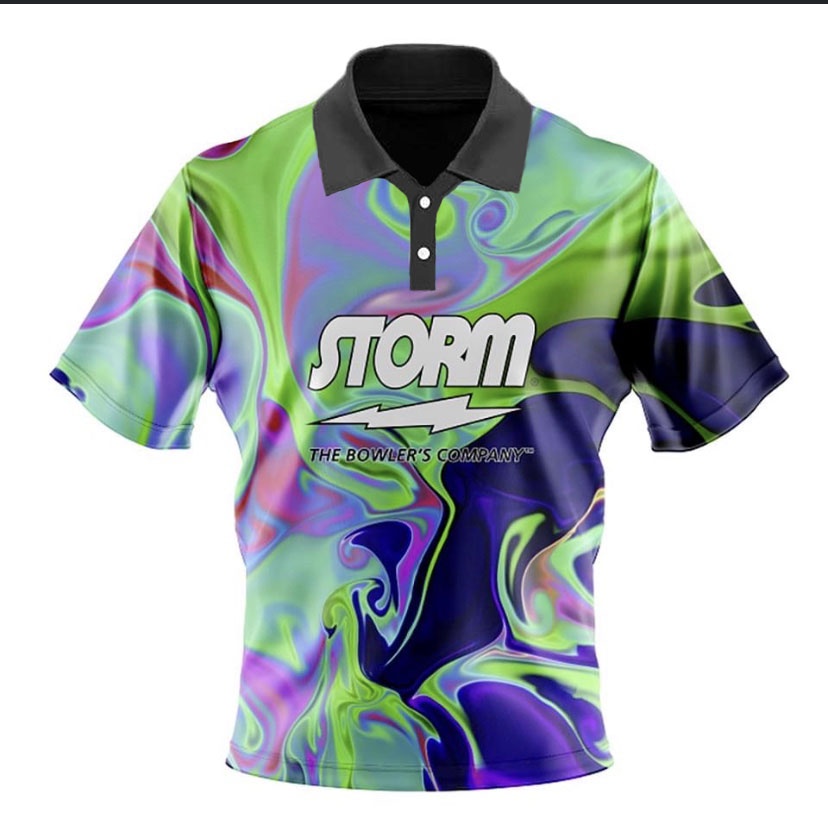 Storm Bowling Jeresy DS Ready Stock 2024 New Men Sport Outdoor Jersey Quick Drying Breathabilit T-shirt