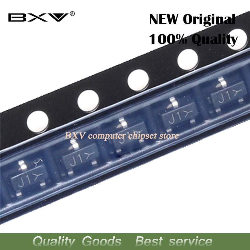 100PCS BSS138LT1G SOT23 BSS138 SOT-23 MOSFET SMD J1 MOS field effect ทรานซิสเตอร์ใหม่และ IC