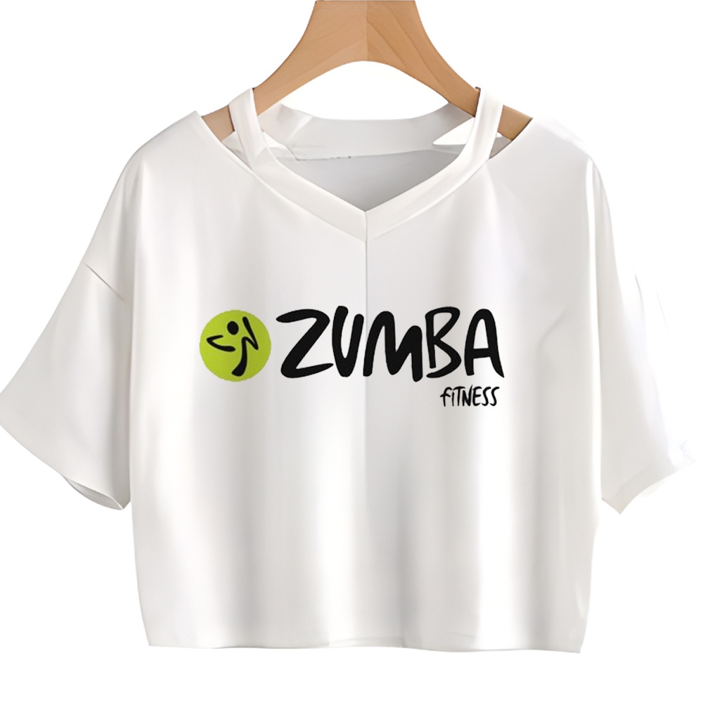 เสื้อครอปท็อป ลาย i Love Zumba 2000s สไตล์วินเทจ 90s แฟชั่นเกาหลี โกธิค สําหรับผู้หญิง