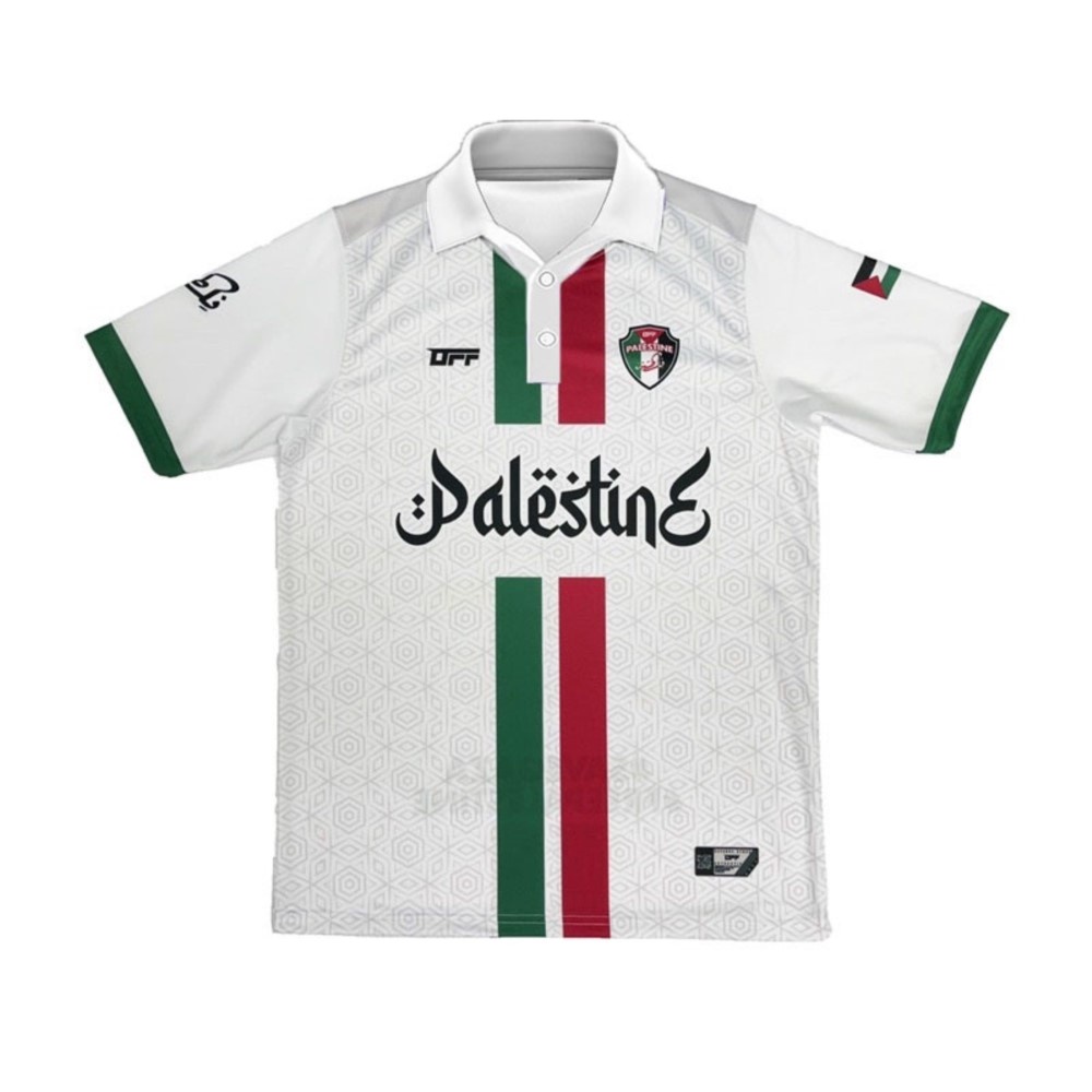 Evonova PALESTINE JERSEY SUBLIMATION OFFENSE WHITE JERSI SOCCER FOOTBALL FUTSAL FULL - รูปที่ 2