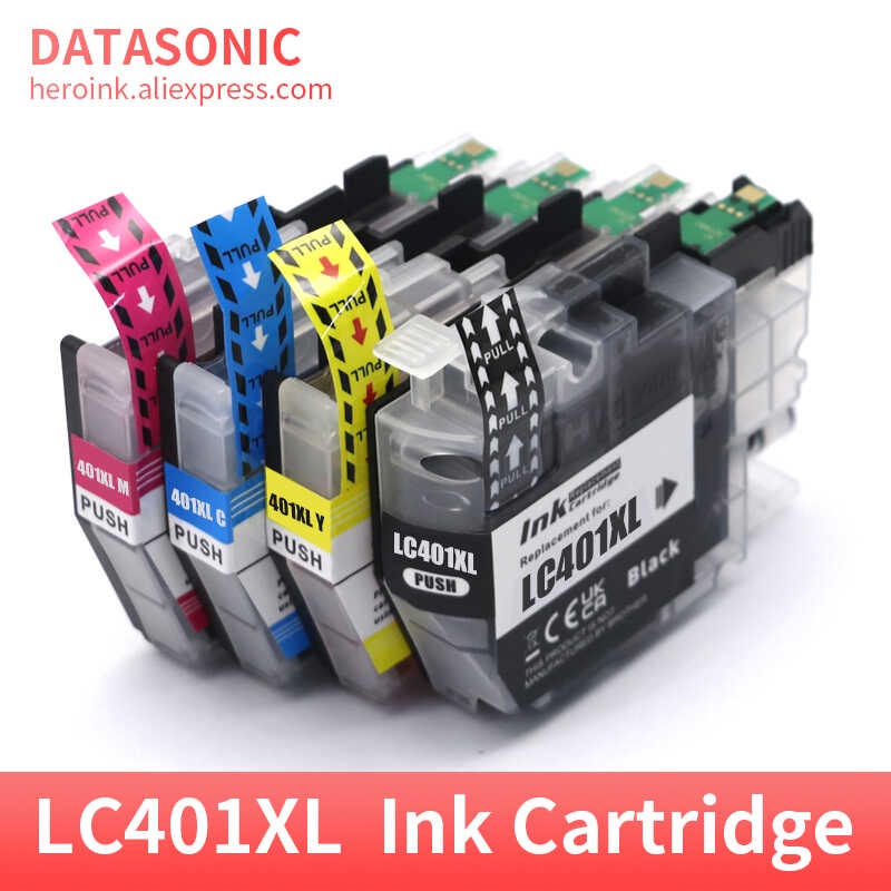 1 ชุดตลับหมึก LC401 ที่เข้ากันได้กับ MFC-J1010DW MFC-J1010DW ตลับหมึกเครื่อง