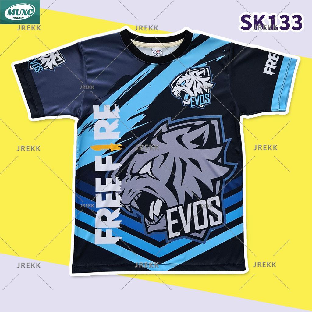 【พร้อมส่ง】SK133 เสื้อยืดเด็กพิมพ์ลาย เสื้อยืดลายการ์ตูน ลายฟีฟาย Esport สำหรับเด็ก 1-10 ปี
