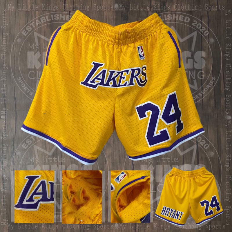 MLKC Lakers Fully Patch Jersey Shorts