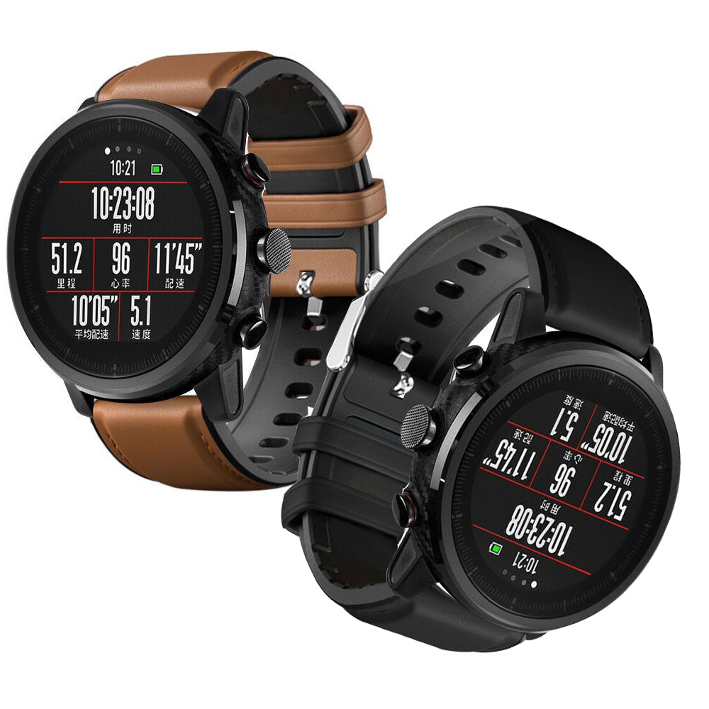 สร้อยข้อมือซิลิโคนสําหรับ Amazfit GTR 47 มม. / Stratos / GTR 2 / GTR 2e / GTR 3 Pro / GTR 4