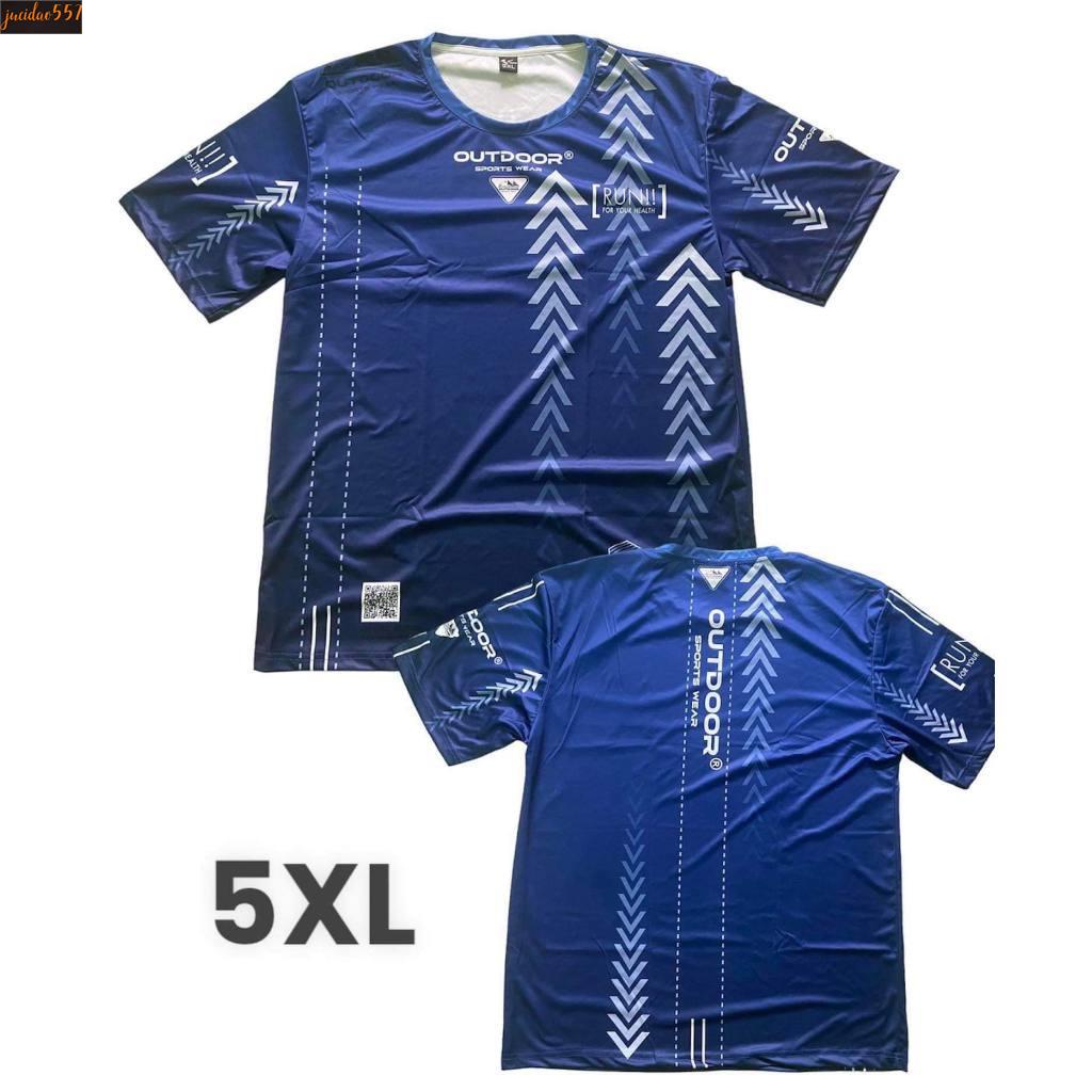 OUTDOOR เสื้อกีฬาไซส์ใหญ่ แขนสั้น เสื้อพิมพ์ลาย แฟชั่นฤดูร้อน สําหรับผู้ชาย และผู้หญิง เหมาะกับการวิ่ง ออกกําลังกาย #3