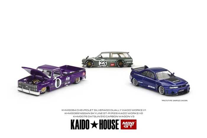 Kaido House + MINIGT Datsun KAIDO 510 Wagon CARBON FIBER V3 KHMG076 Nissan Skyline GT-R (R33) KHMG08