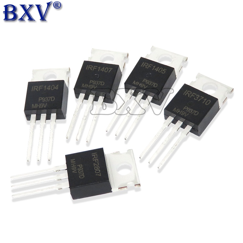 10PCS IRF1404 IRF1405 IRF1407 IRF2807 IRF3710 LM317T IRF3205 ทรานซิสเตอร์ TO-220 TO220 IRF1404PBF IRF1405PBF IRF1407PBF