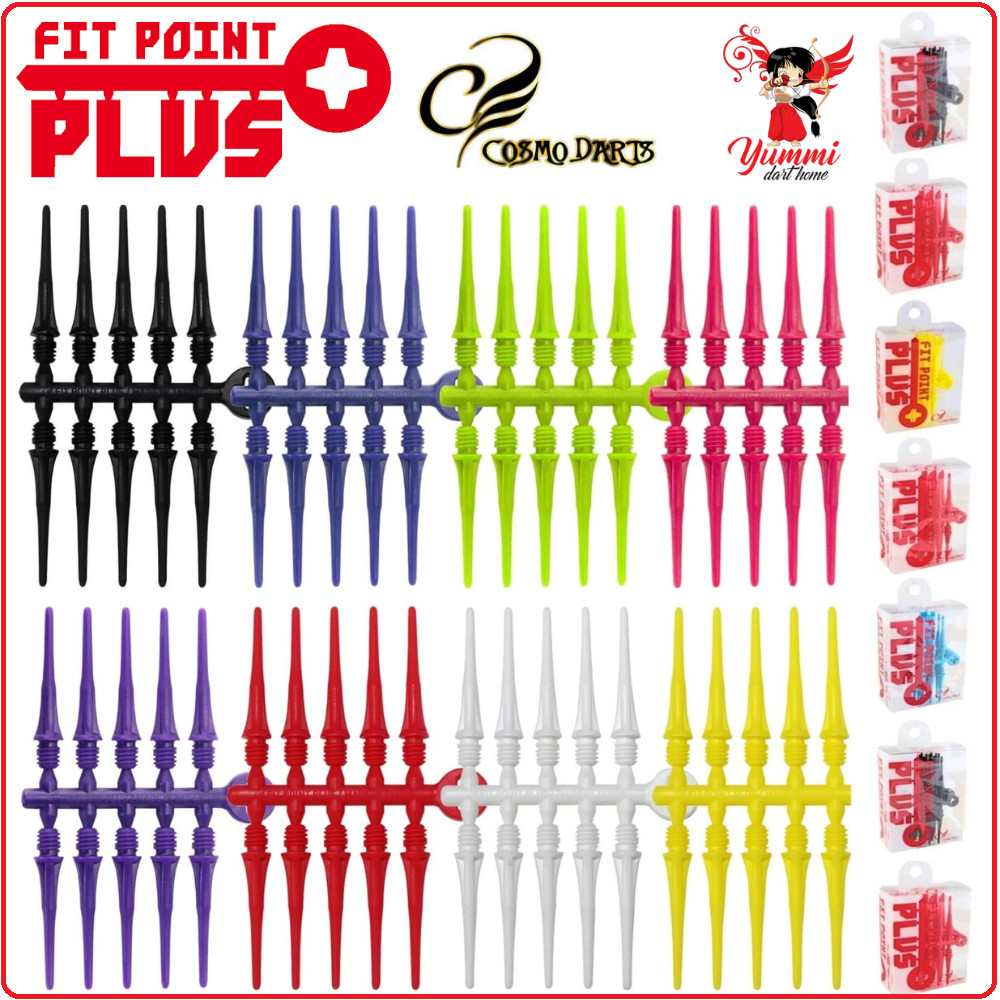 Cosmo Dart Soft Tip Fit Point Plus Dart Tip - 50 ชิ้น
