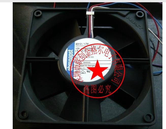 YY Original เยอรมัน 12V 3W 4 สาย 120 "120" 32 axial flow พัดลม 4312/17MV