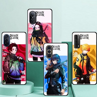 เคสซิลิโคนนิ่ม ลายอนิเมะ Demon Slayer ป้องกันกล้อง สําหรับ Huawei MATE 10 20 PRO 20X 30 30E PRO 9 4G 5G