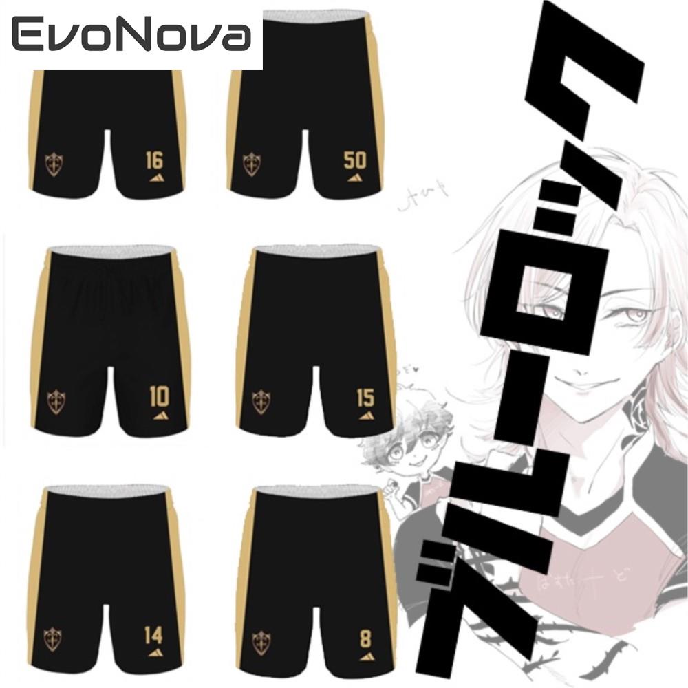 Evonova JERSEY ฟุตซอลและฟุตบอล Motif VL replika Anime Blue LOCK basstard Munich shorts Blue LOCK