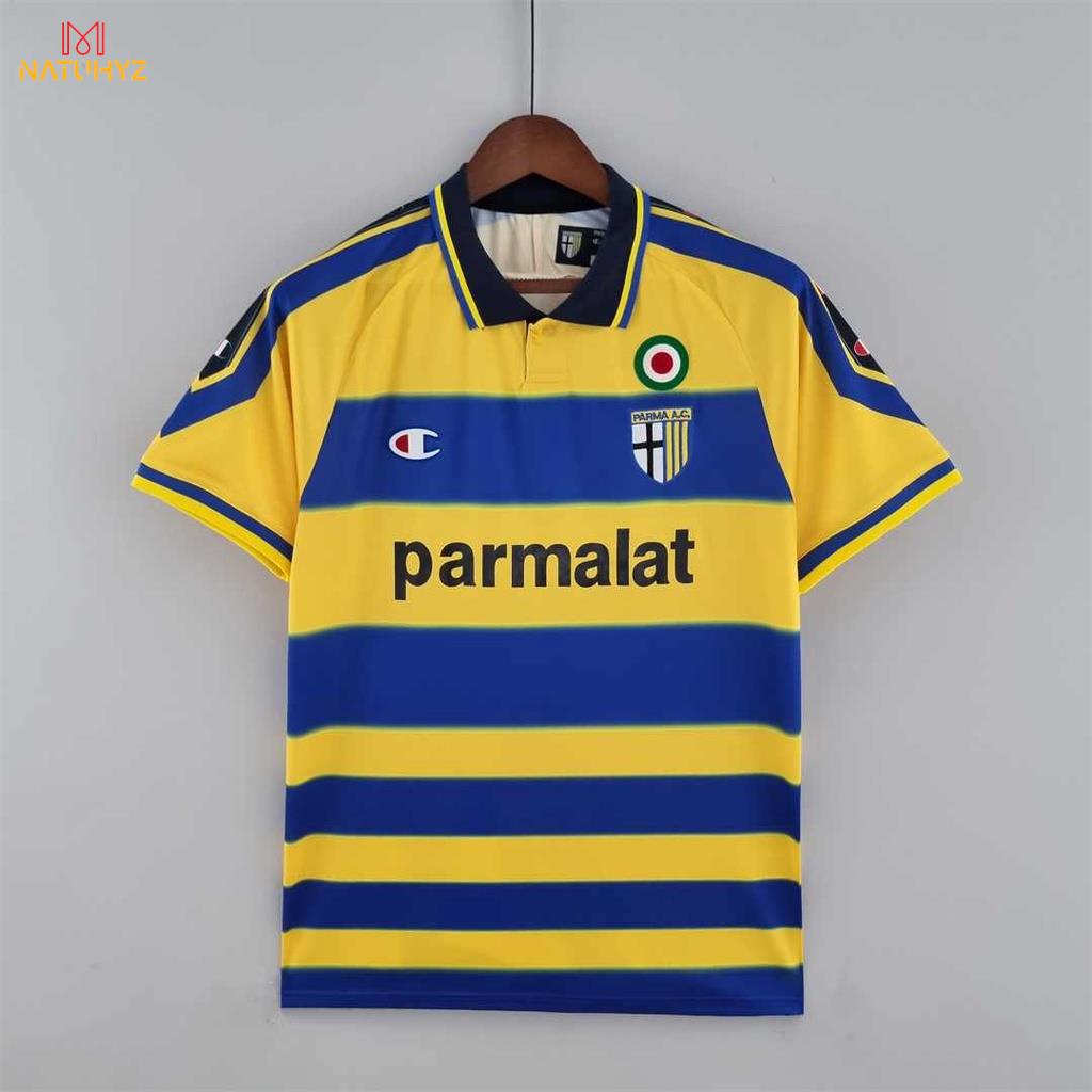 Retro 1999-00 Parma Home CRESPO Football Shirt Uniforms/Football Jersey