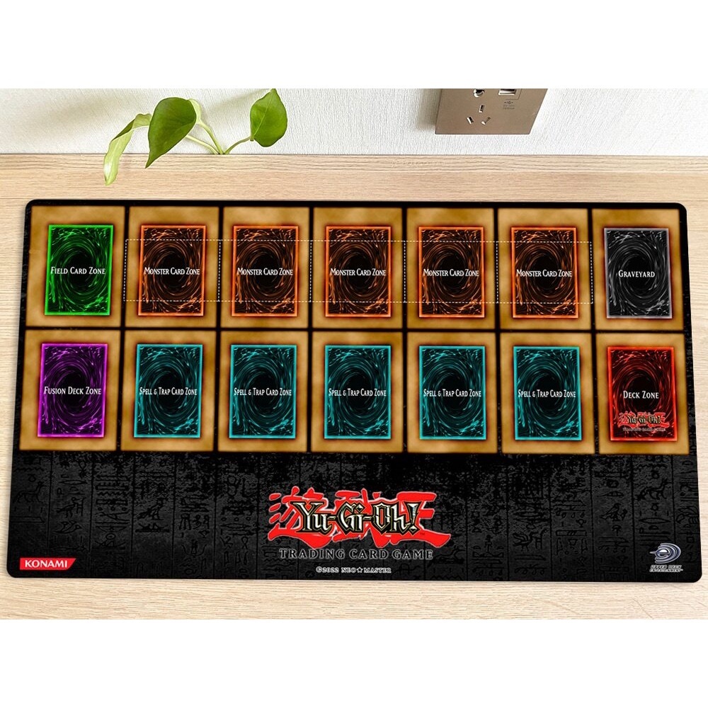 Yugioh Classic Playmat TCG CCG Trading Card เกมโต๊ะแผ่นรองเม้าส์สําหรับเล่นเกม Play Mat EWRG