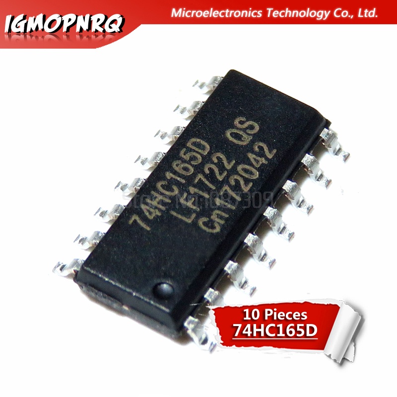 10pcs 74HC165D 74HC165 SN74HC165D SOP-16 Counter Shift Registers 8-Bit Parallel-Load ใหม่