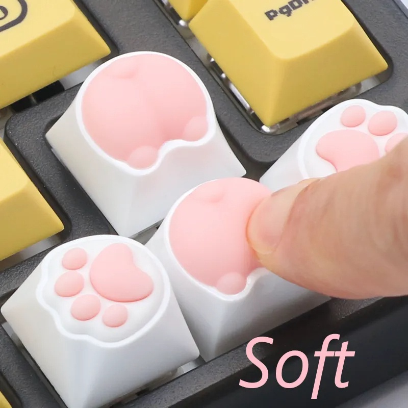 Cat Paws Corgi Buttock Keycap ABS Animal Keycaps Key Cap Mx Switch Alice80 JJK84 IK75 PRO Etc