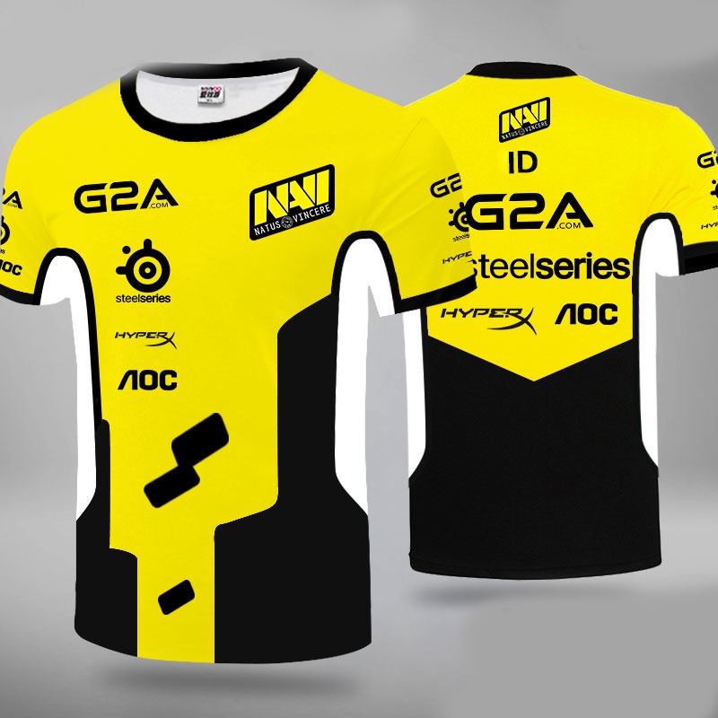 NAVI 2020 Prokit J ชุดทีม Tee T เสื้อ S1mple แฟนผู้ชายผู้หญิงเสื้อยืดที่กําหนดเอง Natus Vincere ผู้เ