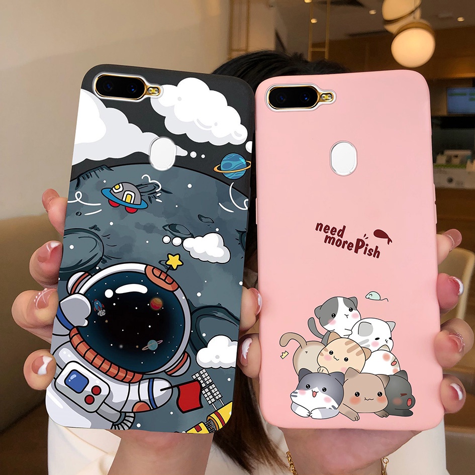 เคสโทรศัพท ์ สําหรับOppo A3 A5 A7 A8 A9 A11 A12 A5S A11K A11X A12Sซิลิโคนกันกระแทกรูปแบบที ่ น ่ าสนใจกันชนสําหรับOppo A5S A11K A11X A12S 2020 ฝาครอบเชลล ์ Capa