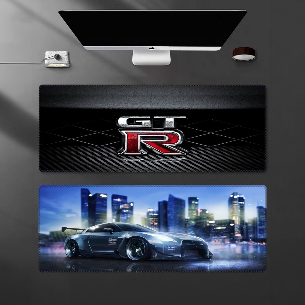Racing GTR กีฬารถ Mousepad การ์ตูน Lockedge ขนาดใหญ่คอมพิวเตอร์สําหรับเล่นเกม Gamer คีย์บอร์ดแผ่นรองเม้าส์สําหรับ PC โต๊ะ Pad