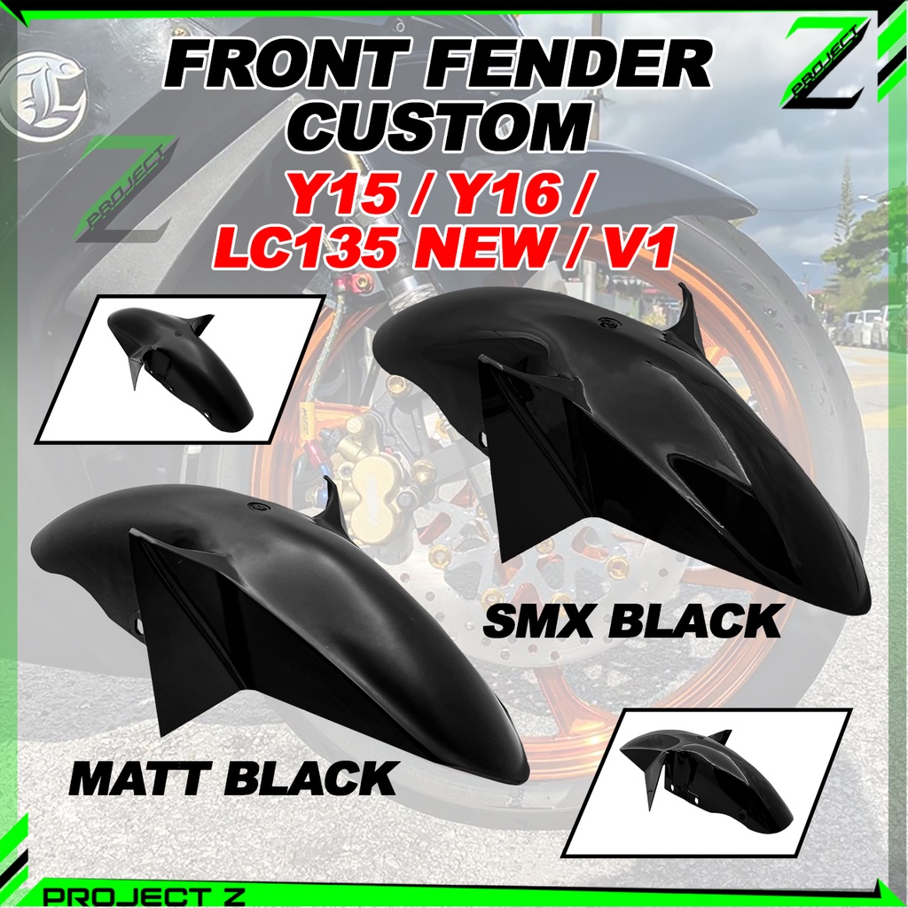 FRONT FENDER CUSTOM MUDGUARD MAGAT (POTONG) YAMAHA LC135 V1 LC NEW V2 V3 V4 V5 V6 V7 V8 / Y15 Y15ZR 