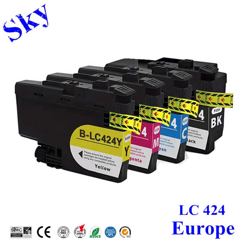 ตลับหมึกที่รองรับ Sky LC424 LC-424 สำหรับเครื่องพิมพ์ Brother DCP-J1200DW DCP-J1200
