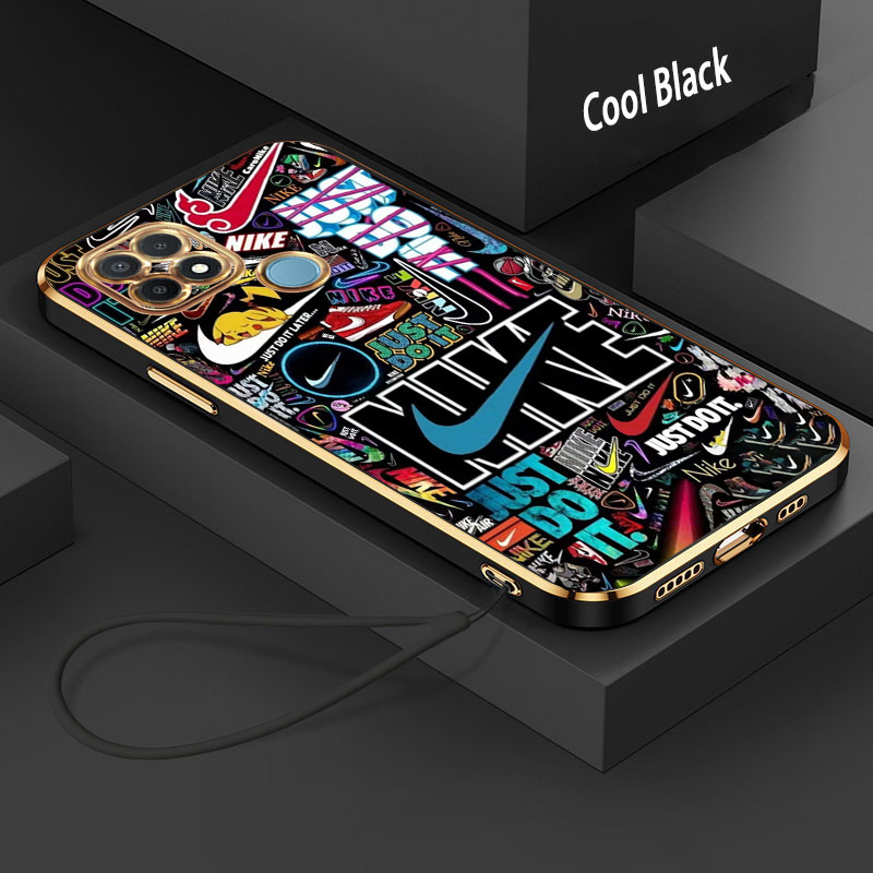 ปลอก OPPO A15 A15S A16 A16S A16K A16E Pro เคสโทรศัพท์แบรนด์อินเทรนด์กันกระแทก Soft TPU