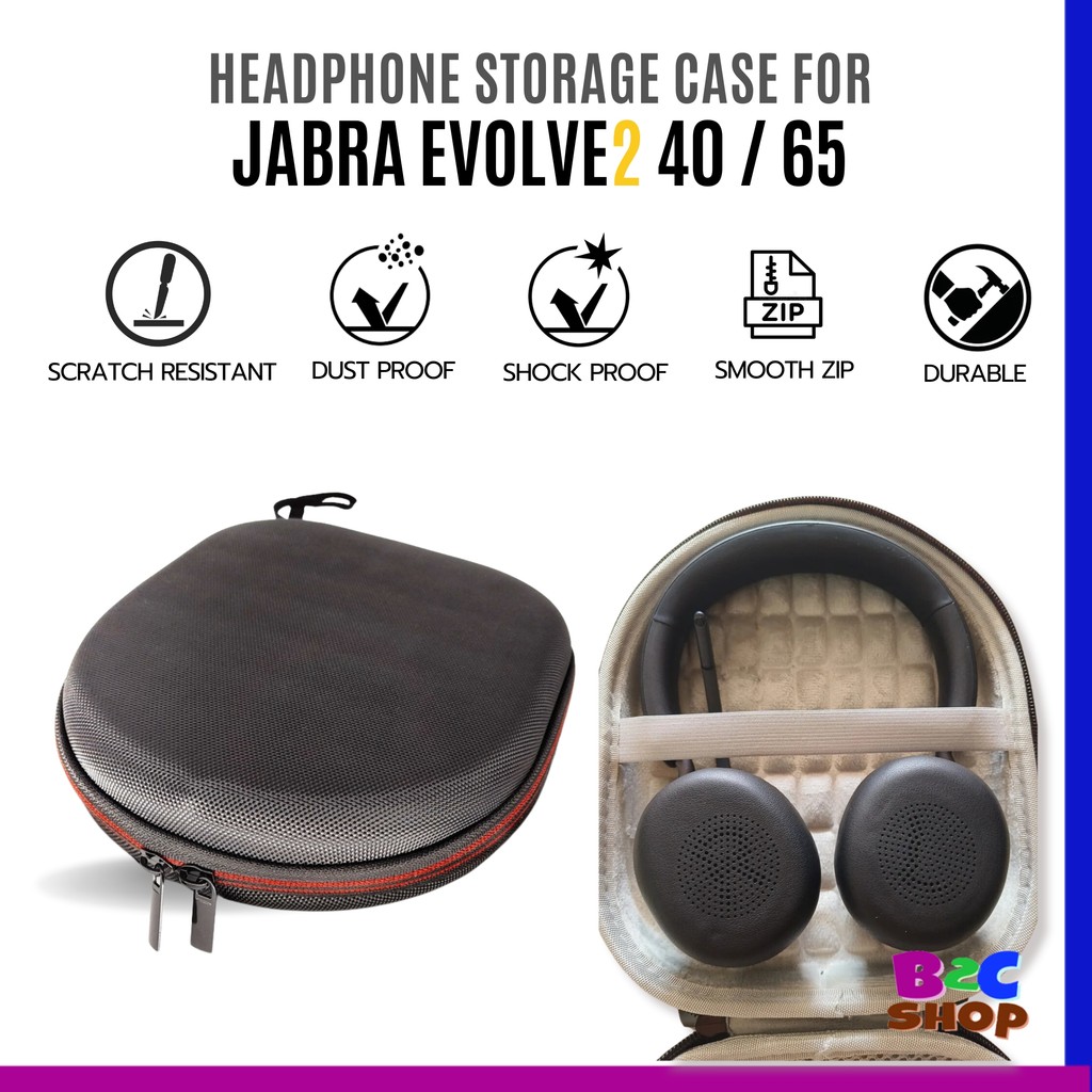 Jabra Evolve2 40 / Evolve2 65 กระเป๋าเก็บหูฟังที่รองรับหูฟัง