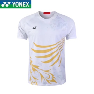 เสื้อกีฬาแขนสั้น ลายทีมแบดมินตัน Yonex สําหรับผู้ชาย และผู้หญิง