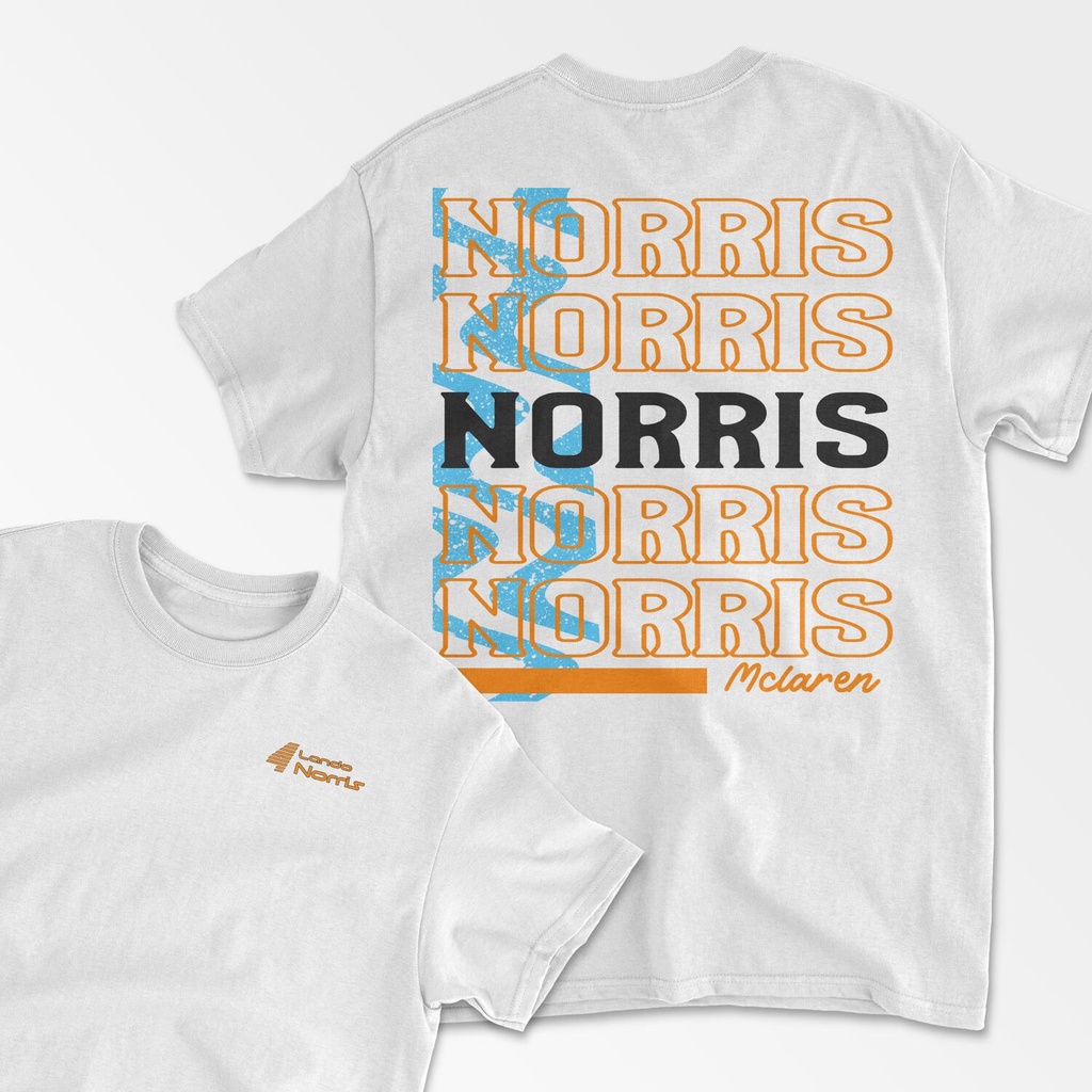 เสื้อยืด ผ้าฝ้าย พิมพ์ลาย Lando Norris Formula 1 F1 เหมาะกับของขวัญ สําหรับผู้ชาย และผู้หญิง