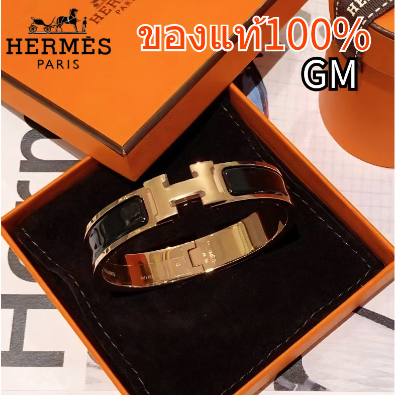 สร้อยข้อมือHermès H/ขนาด GM/แท้ 100%/ใหม่ 100%/Hermes H bracelet/GM size/100% authentic/100% brand