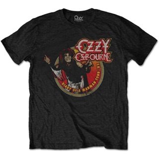 เสื้อยืด พิมพ์ลาย Ozzy Osbourne Diary of a Madman World Tour 82 สําหรับผู้ชาย และผู้หญิง