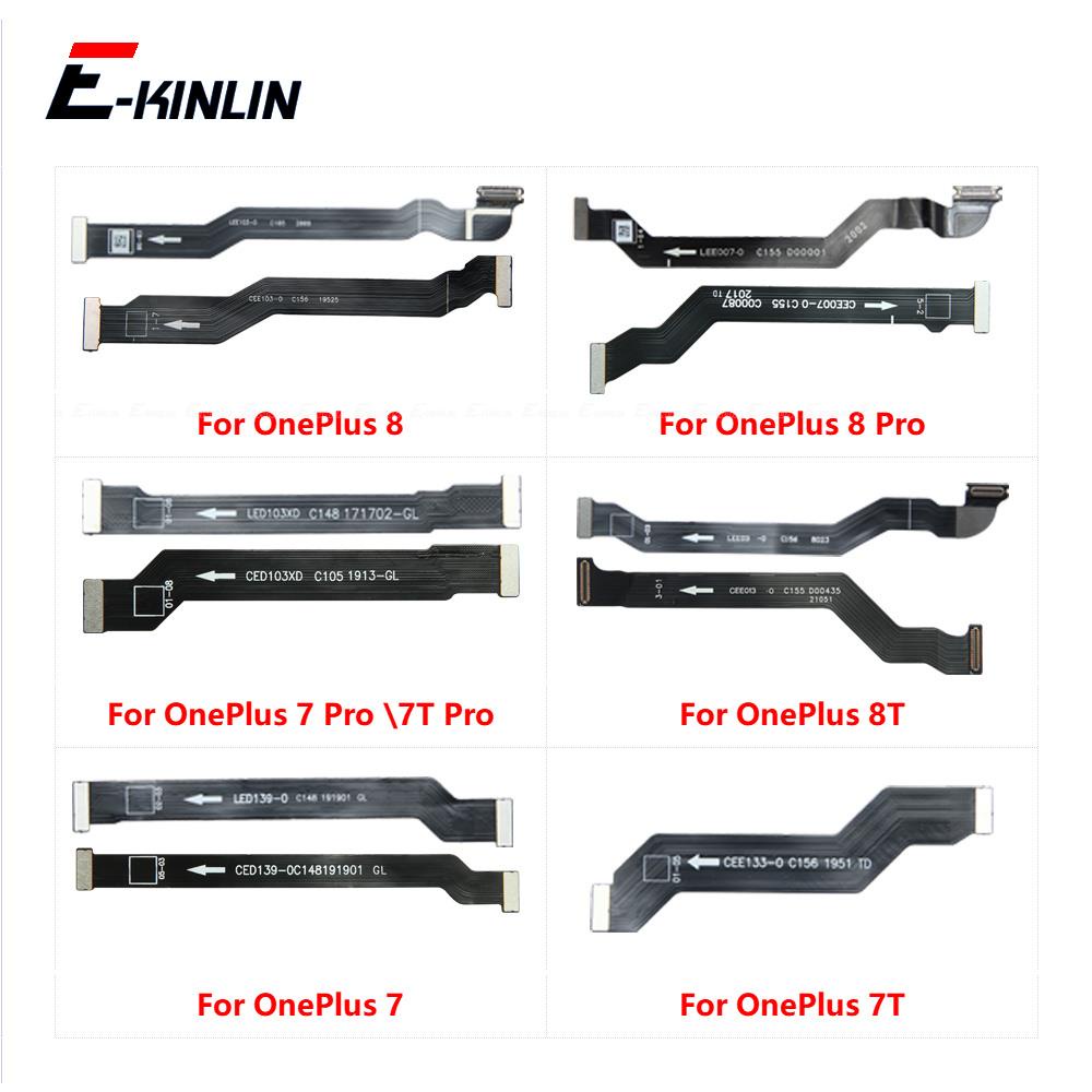 สายเคเบิ้ลเชื่อมต่อเมนบอร์ดหน้าจอ Lcd สําหรับ OnePlus 7 7T 8 Pro 8T
