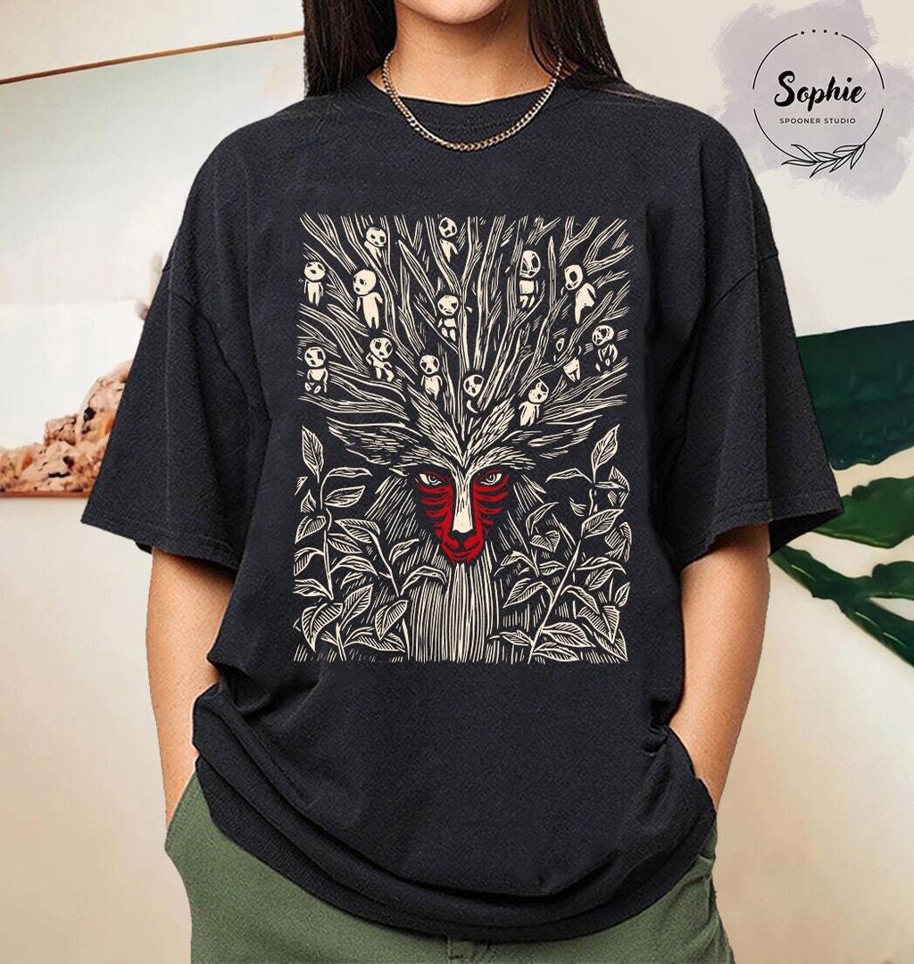 เสื้อยืด พิมพ์ลายการ์ตูนเจ้าหญิง Mononoke Ghibli Hayao Miyazaki Studio Ghibli เหมาะกับของขวัญ